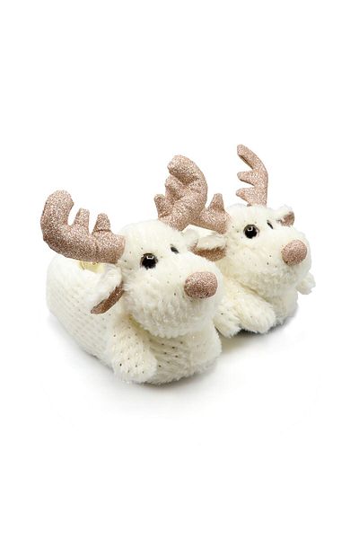 Twigy Γυναικείες παντόφλες ζώων White Deer Star