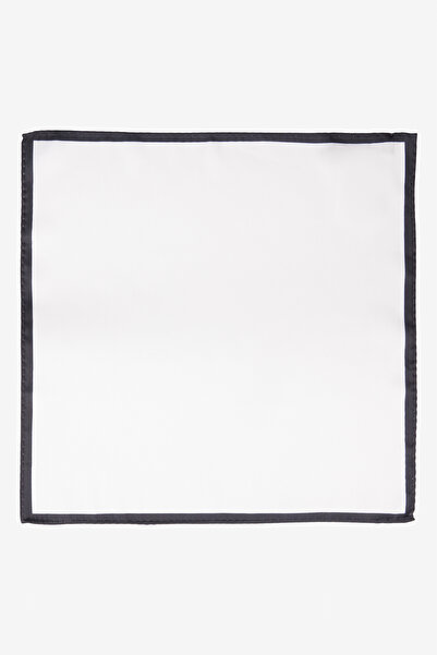 ALTINYILDIZ CLASSICS Men's Handkerchief - White and Black Patterned