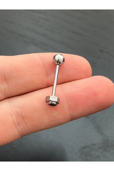 Karınca Piercing Surgical Steel - Corner Edged Tongue Piercing