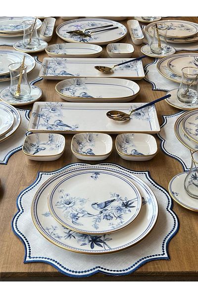 ROSSEV Breakfast Set Grandala 96 Pieces for 12 People