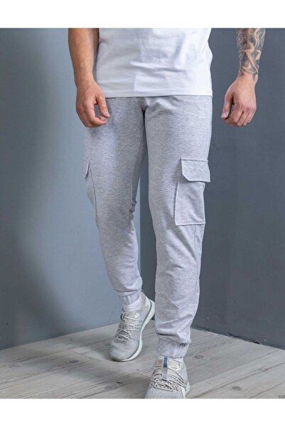 JustBS Picior din cauciuc - Pantaloni de sport cu buzunare cargo