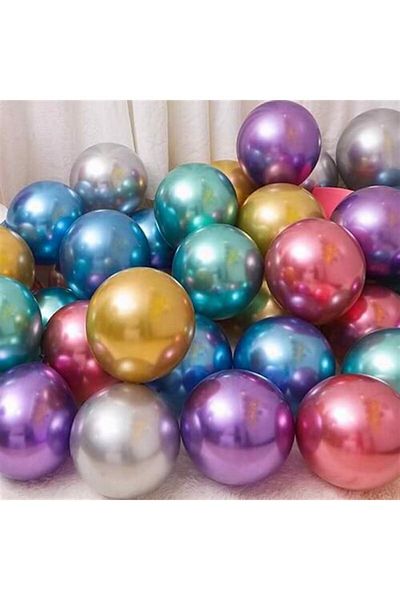 Kalisan Purple Chrome Balloon 20 Pieces Small Size 5 Inch