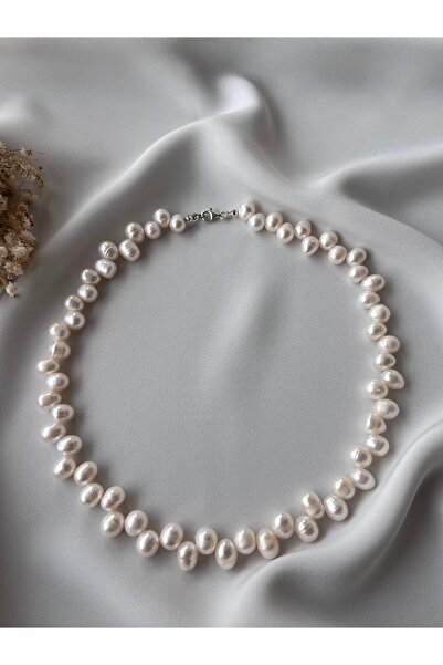 DURAN TAKI TASARIM Hakiki Inci Gümüş Kolye