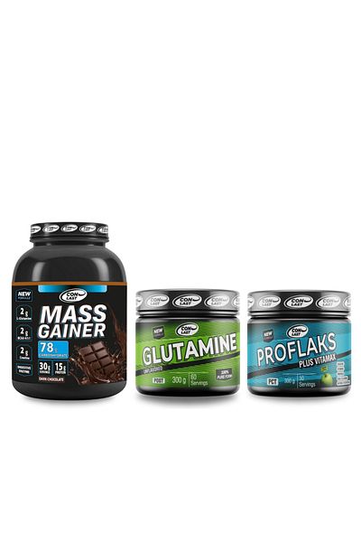 Conlast Mass Gainer - 3000gr Glutamine300gr Proflaks Plus Vitamax300gr