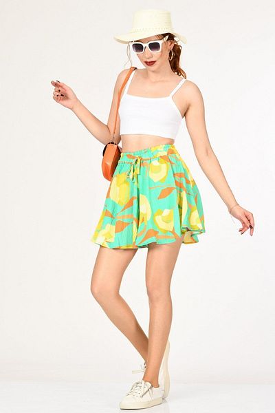 BEBE PLUS Pantaloni scurți colorați cu talie elastică