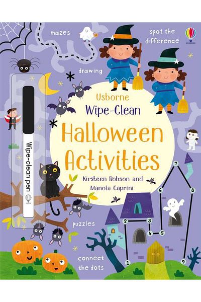 Usborne Wipe-Clean Halloween Activities Set