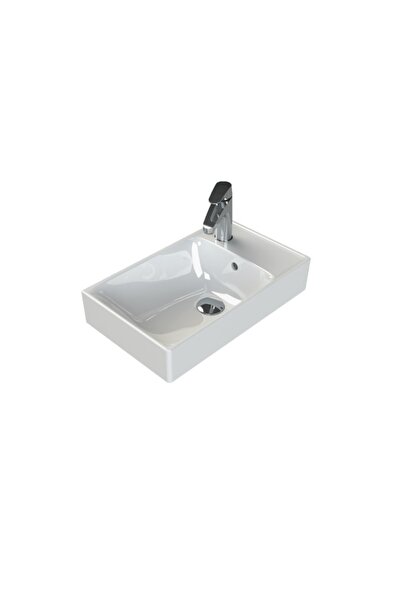 Turkuaz Sharp Etajerli Lavabo 50x25 cm