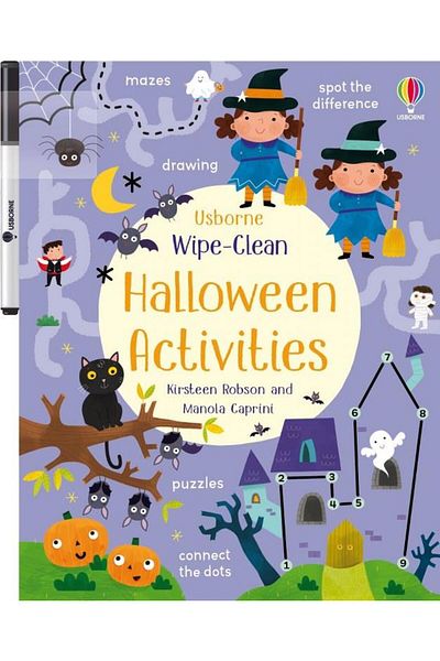Usborne Wipe-Clean Halloween Activities Set