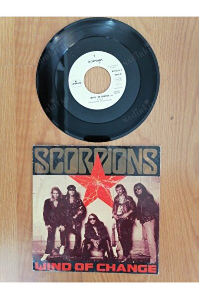 Plakperest SCORPIONS - WIND OF CHANGE - 1990 ALMANYA  BASIM 45 LİK PLAK