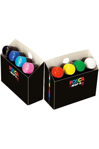 Uni Posca Mop'R Pcm-22 Painting Marker Set 3-19 Mm. 8 Colors
