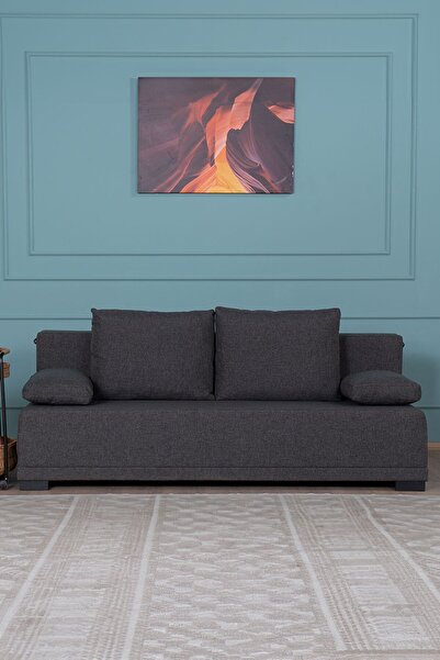 Kilim Mobilya Fiona Üç Kişilik Kanepe Antrasit