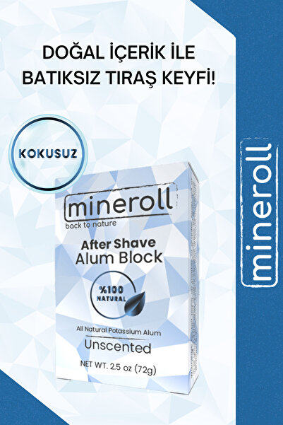 Mineroll Tıraş Sonrası Cilt Şapı, Cilt Lekelerine Iyi Gelir, Batık Önleyici, Kadın & Erkek Için