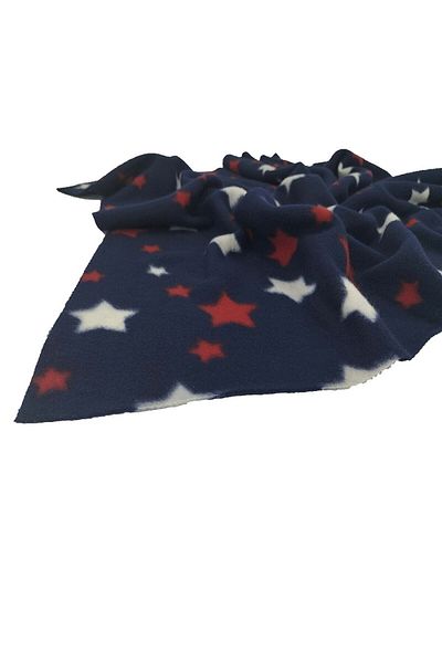ecottonworks TV Fleece Blanket Star Pattern 130 Cm X 180 Cm