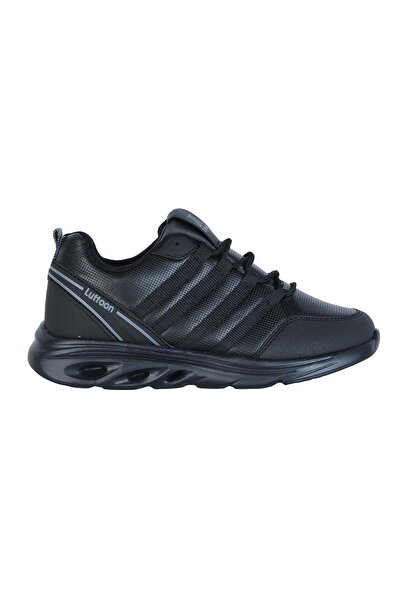 LUTTOON Prt-4138 Men's Black Sneakers