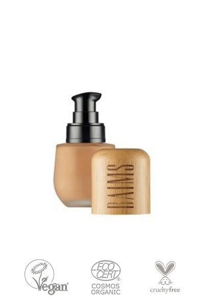 baims Fluid Foundation Excellent Skin Organic Vegan Foundation 40 Almond