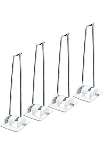 Tiydem Suport de masă pliabil pentru podea pentru laptop 4 bucăți