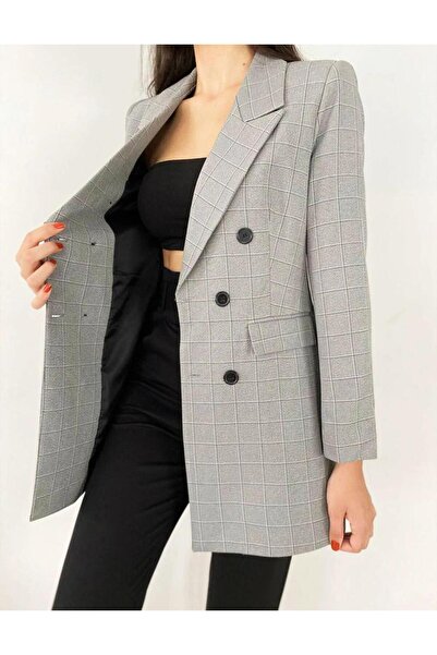 nodilife سترة منقوشة منقوشة 6 أزرار