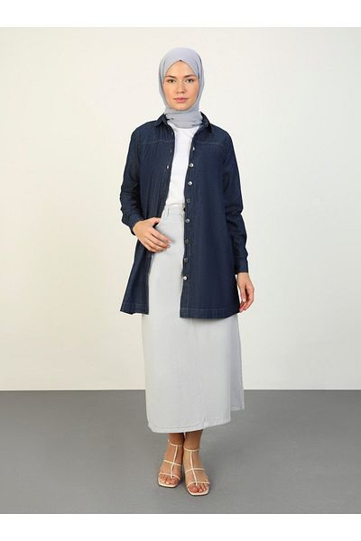 Refka Refka Denim Tunic - Dark Blue