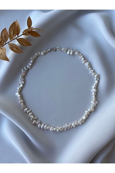 DURAN TAKI TASARIM Hakiki Inci Gümüş Kolye