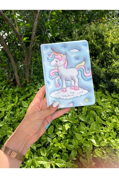 Mikro Agenda με μοτίβο Unicorn - Ανάγλυφο σημειωματάριο
