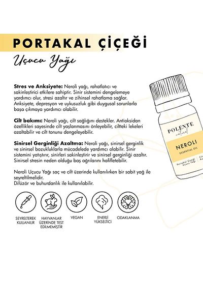 Polente Natural Neroli Orange Blossom Essential Oil - 5 ML