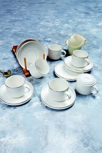 AROW TR-2803 12 Pieces - 6 Person Porcelain Nescafe Cup Set