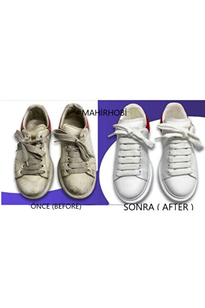 A POINT Point Care 5'li Set Beyaz Deri Boyası + Tamir Macunu+ Temizleme Sıvısı + Yenileme Sıvısı+ Sünger