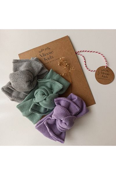 MinnieKids Set de bandane cu nervuri pentru fetiță/copil (Gyl)