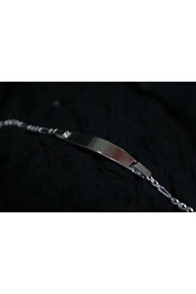 MİSS MÜCEVHERAT 925 Ayar Gümüş İsimli Çocuk-Bebek Künye Bileklik MCV0902