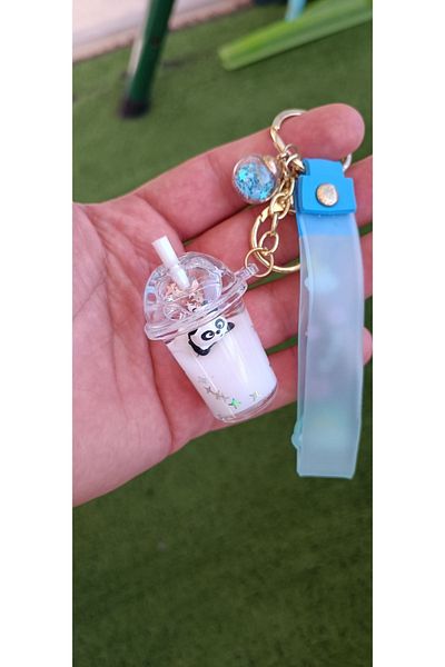Meyra Accessories 1 Luxury Watery Panda Milkshake Bag Accessory Keychain Colorful Gift Bag Ornament