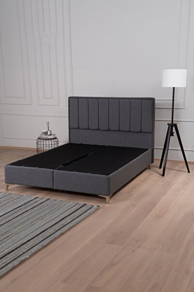 Kilim Mobilya Gold Therapy Sandıklı Baza Başlık Seti Antrasit (YATAK DAHİL DEĞİLDİR)