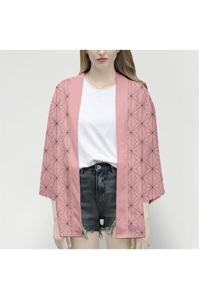 rengarenk outlet Anime Demon Slayer Kimetsu No Yaiba Kamado Nezuko Unisex Kimono