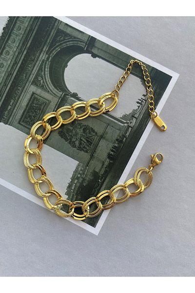 Owentis Gold Jewellers Model Steel Bracelet - Spaceway/Milky Way, No Darkening