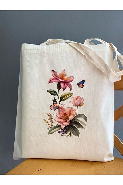 bezçantadünyası GEANT DE Pânză FLORE