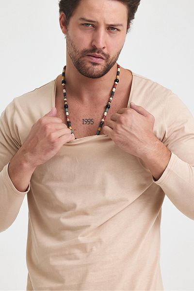 BABBOSS Μακρυμάνικο μπλουζάκι με φαρδύ γιακά