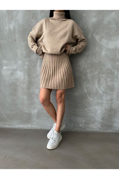 Kurtayfashion Női rakott szoknya kötöttáru szett