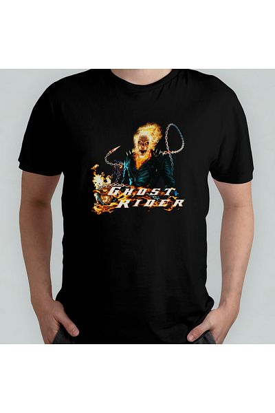 Pixxa Μπλουζάκι Ghost Rider Crew Neck 100% βαμβακερό - 1