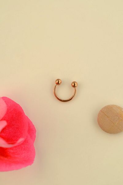Mu Minamu Two End Bulk Steel Piercing Smiley Piercing