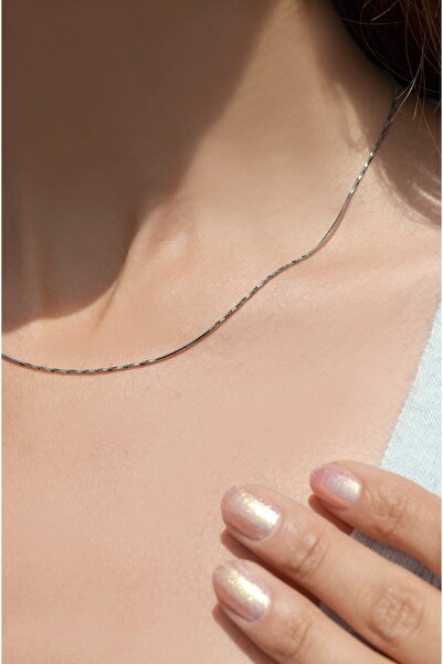 Mu Minamu سلسلة فولاذية فضية اللون 45 سم