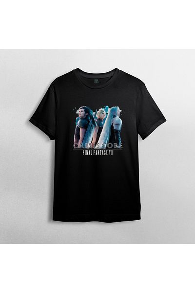 Pixxa Μπλουζάκι από 100% βαμβάκι Final Fantasy Crisis Core Crew Neck - 1