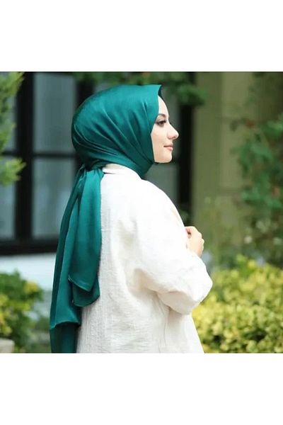 FRESCO SCARFS Hijab Hijab Janjan Βραδινό Φόρεμα Σάλι*Emerald 29