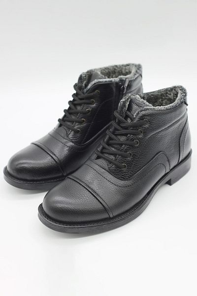 Waresta Wr01 Men's Genuine Leather Fully Fur Cold Proof Rubber Sole Men's Boots