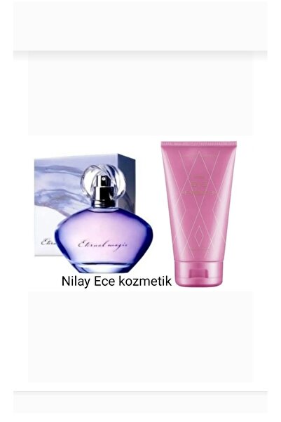 AVON eternal magıc edp 50 ml kadın parfüm ve eve embrace 150 ml vücut losyonu...