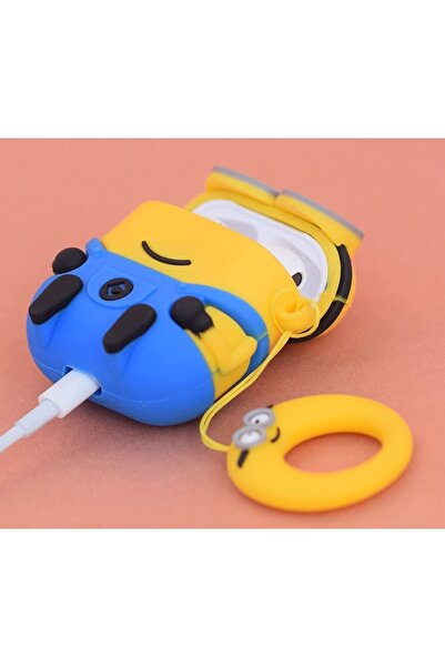 Blackmark Airpods 1. Ve 2. Nesil Uyumlu Sevimli Minion Karakter Silikon Koruma Kılıf