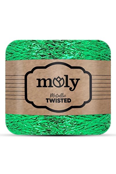 Moly Twisted Metalik Kağıt İp 420 Yeşil 250 Gram
