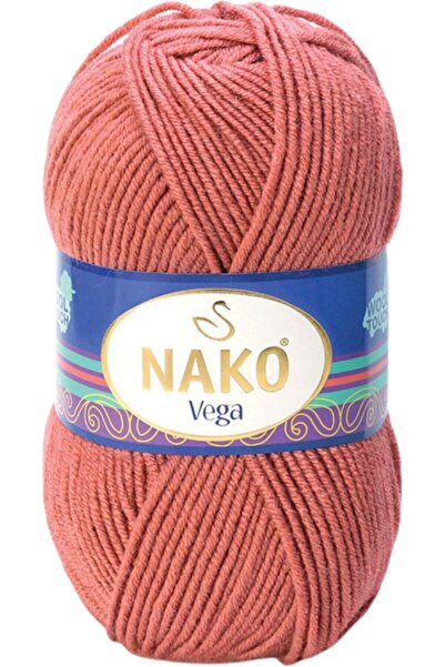 NAKO Vega El Örgü Ipi Ipliği Yünü Renk Kodu:2574 Makoron