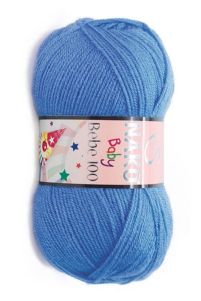 NAKO Denim Bebe 100 Hand Knitted - Κλωστή μαλλί κορδονιών Κωδικός χρώματος: 1256