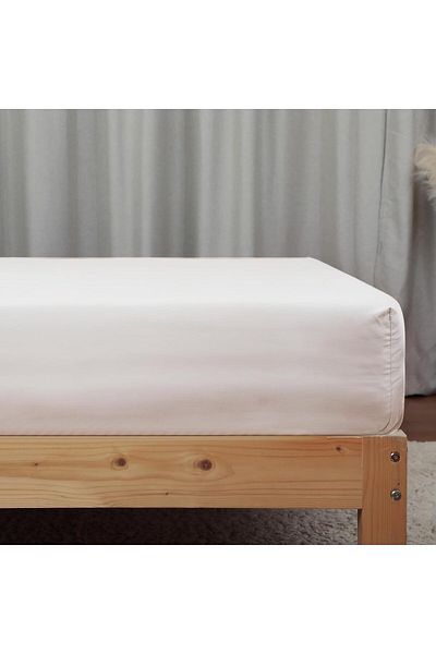 Skyrose Plain Satin Fitted Sheet Set, Hotel and Home Textile, with 3 different Size Options, Dowry Box, Soft