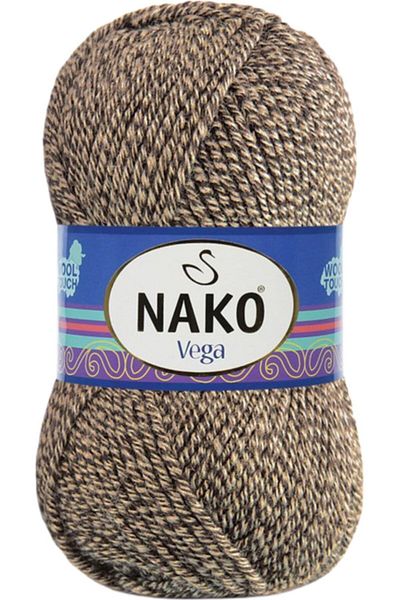 NAKO Vega Brown Beige Muline - 21299 Model Hand Knitting Yarn Yarn Wool Color Code