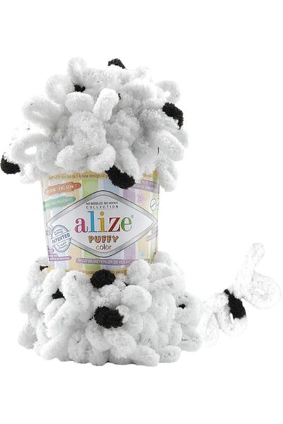 Alize Ață de tricotat manuală Puffy Color Lână Cod culoare: 6450